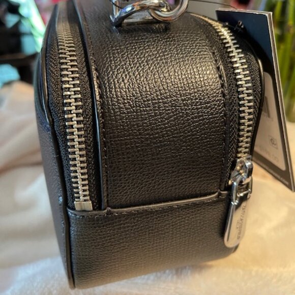 Karl Lagerfeld Paris, NWT Unisex Black Simone Two Tone Crossbody - Picture 5 of 8